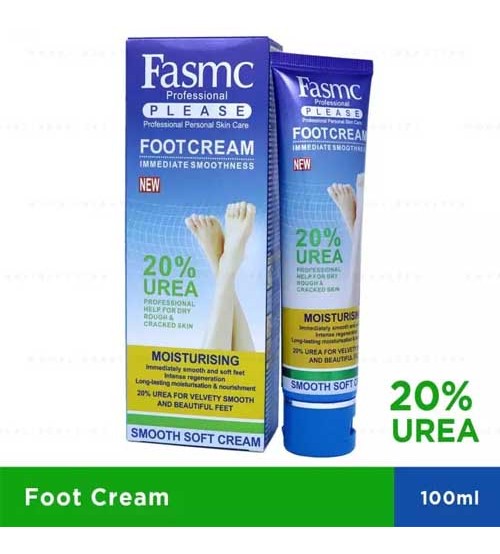 Fasmc Professional Moisturizing Foot Cream for Dry Rough and Cracked Skin 100ml
